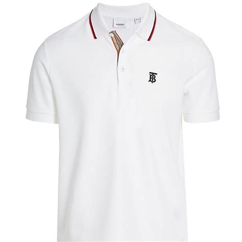 Burberry Walton Icon Striped Collar Polo 